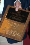 the Ambassador Award plaque
