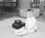 Bob at age two with record player