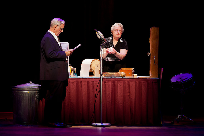 Marsha Bush and Jack French explain sound effects